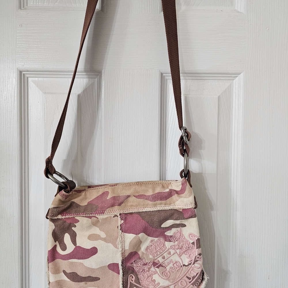 Juicy Couture Pink and Brown Crossbody Bag